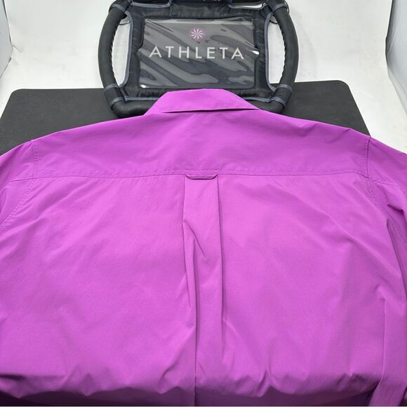 ATHLETA PURPLE Button-Down/Long Sleeve 1X - Picture 9 of 13